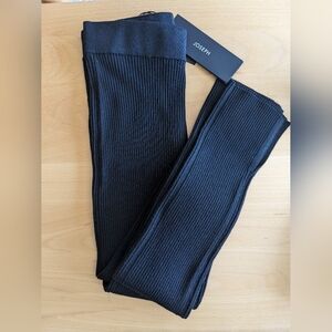 NWT Joseph Merino Wool Ribbed Split Hem Leggings, size S, black